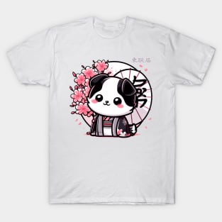 cute pink japanese dog sakura T-Shirt